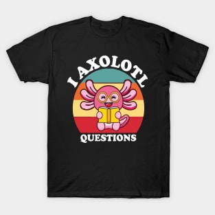 i Axolotl Question Retro Vintage 90s Axolotl T-Shirt